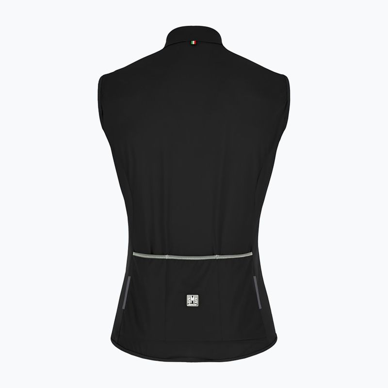 Santini Nebula Puro men's cycling waistcoat black 2W54275NEBULPURONES 2