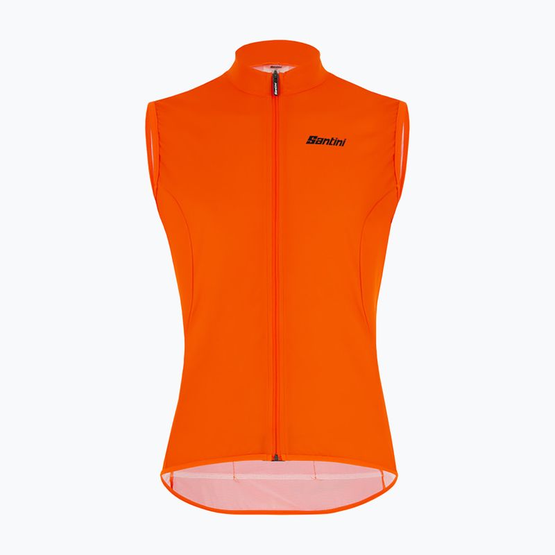 Santini Nebula Puro men's cycling waistcoat orange 2W54275NEBULPUROAFS
