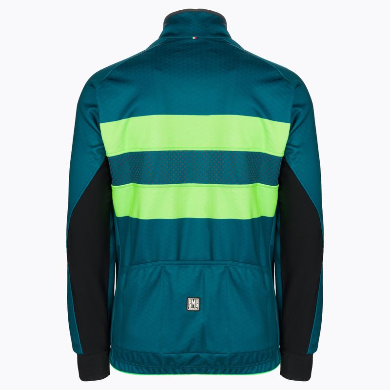 Santini Colore Winter green bicycle jacket 2W50775COLORBENGTE 2