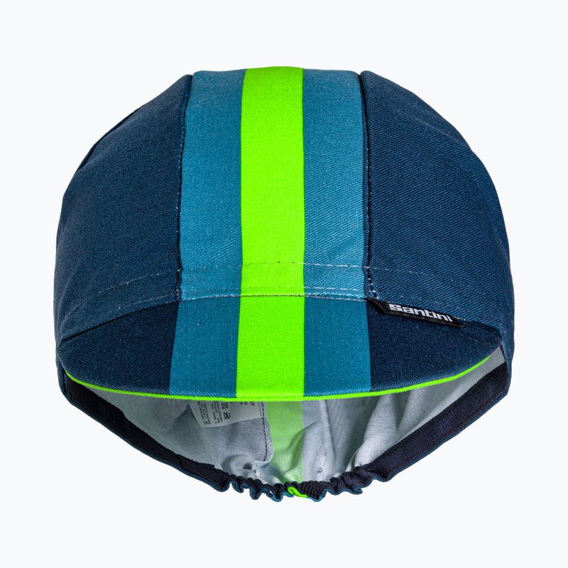 Santini Bengal green under-helmet cycling cap 2S460COTBENGVFUNI 2