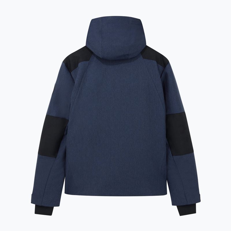 Men's ski jacket EA7 Emporio Armani Elitary Fashion fancy blue herringbo 6