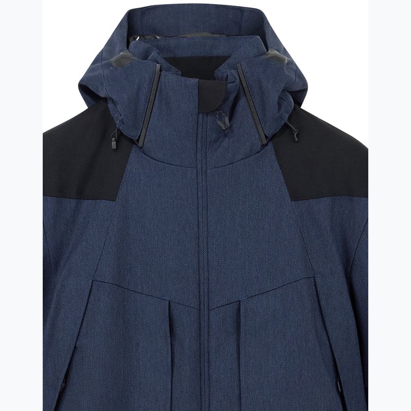 Men's ski jacket EA7 Emporio Armani Elitary Fashion fancy blue herringbo 7