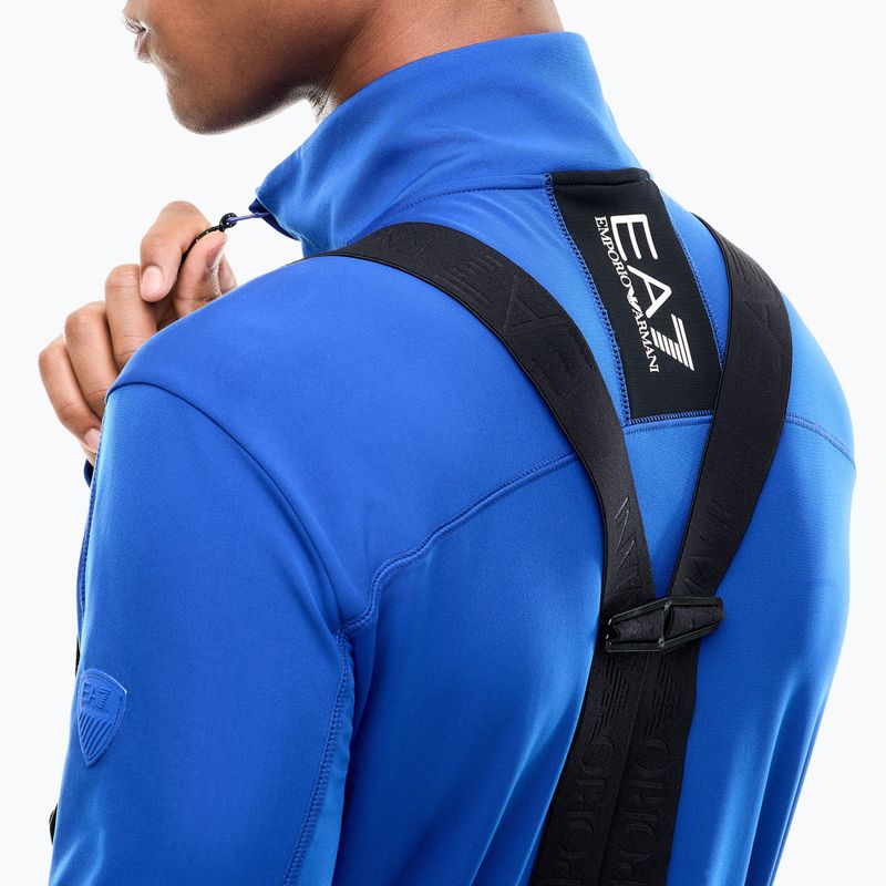 Men's ski sweatshirt EA7 Emporio Armani Pure Powerstretch T-Top Half Zip new royal 5