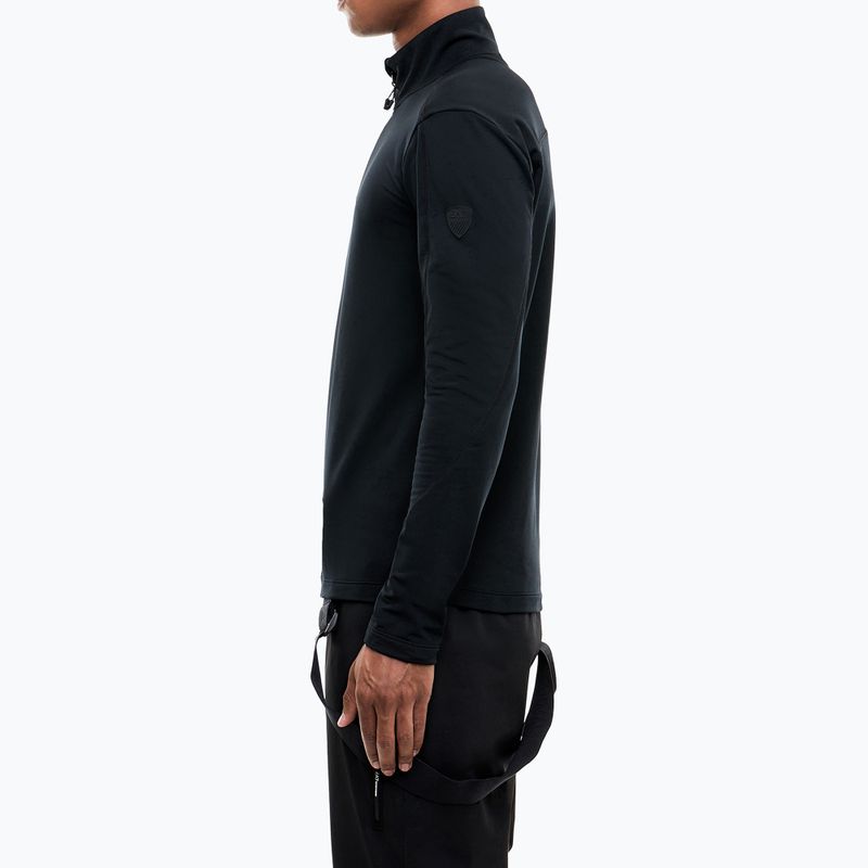 Men's ski sweatshirt EA7 Emporio Armani Pure Powerstretch T-Top Half Zip black 4