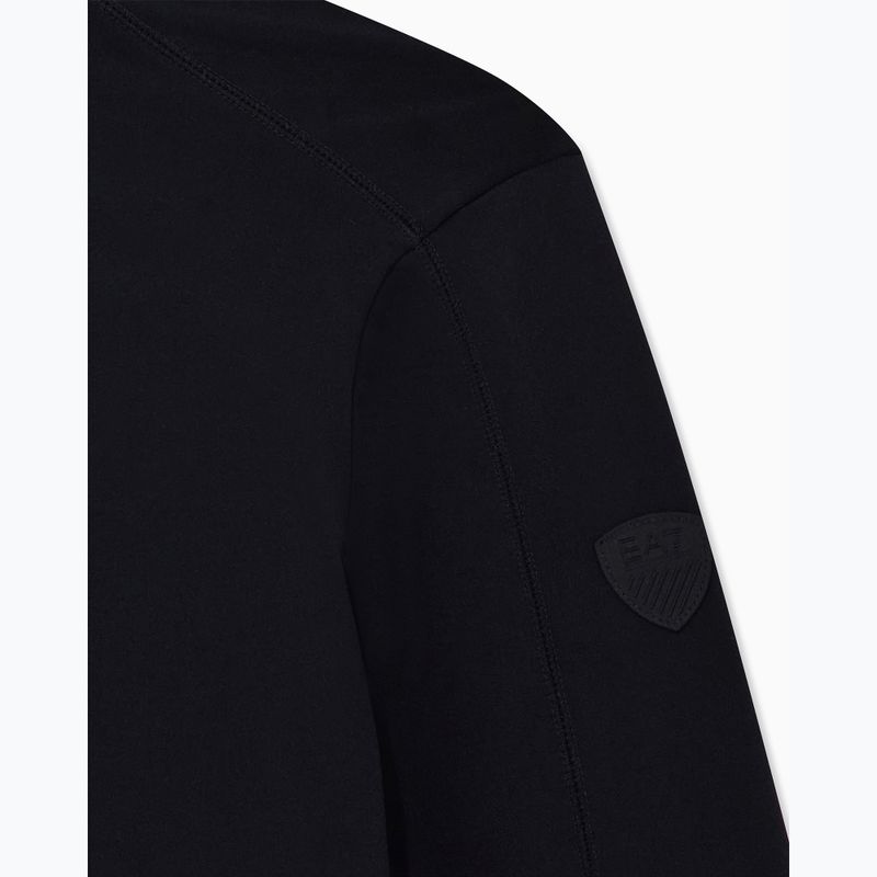 Men's ski sweatshirt EA7 Emporio Armani Pure Powerstretch T-Top Half Zip black 8