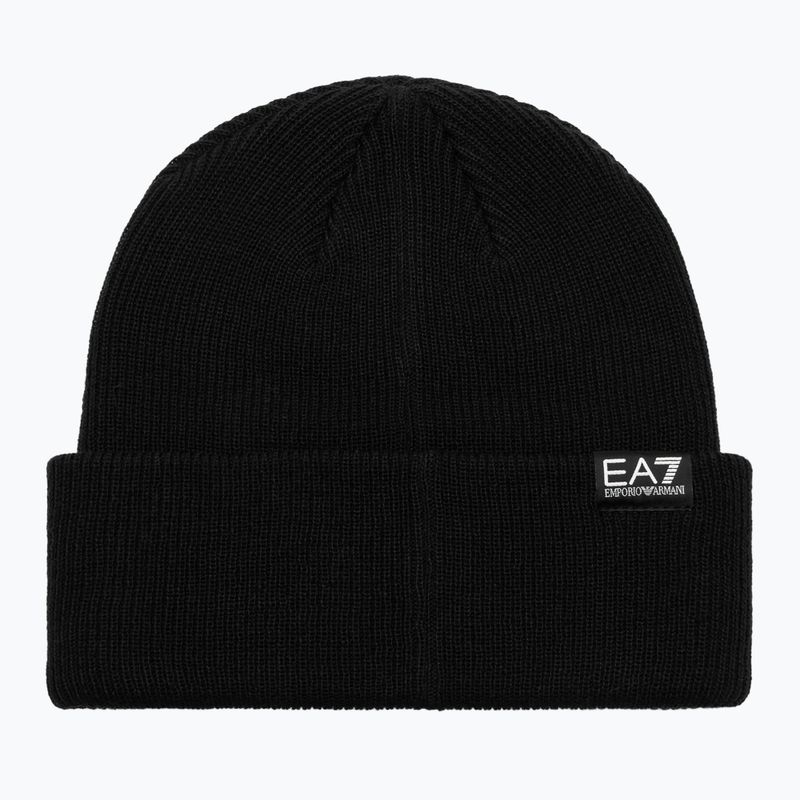 Winter hat EA7 Emporio Armani Mountain Logo Series Big Beanie black 2