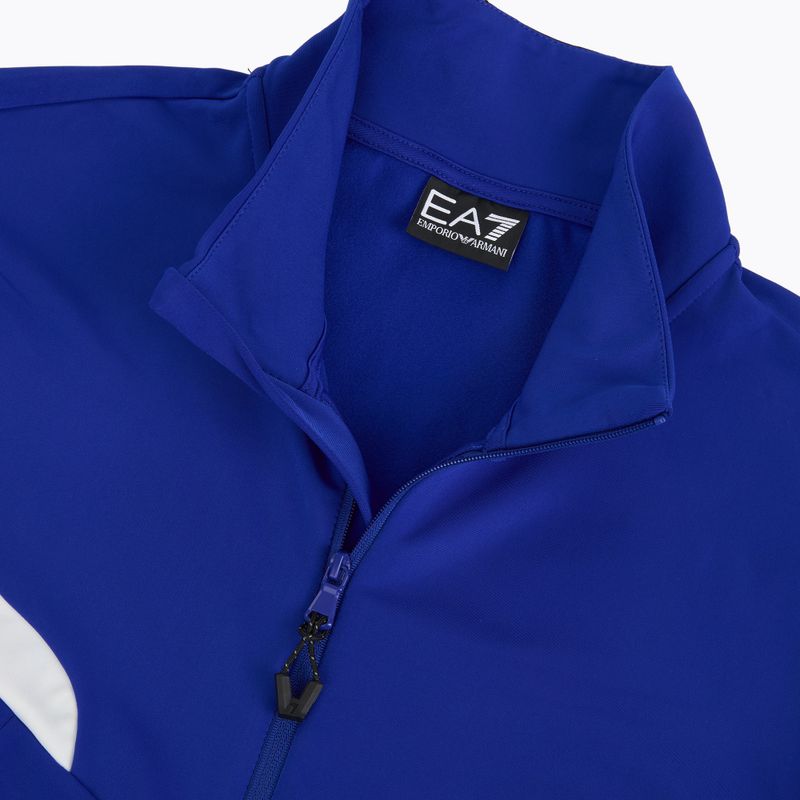 Men's ski sweatshirt EA7 Emporio Armani Pure Powerstretch T-Top Full Zip new royal 3