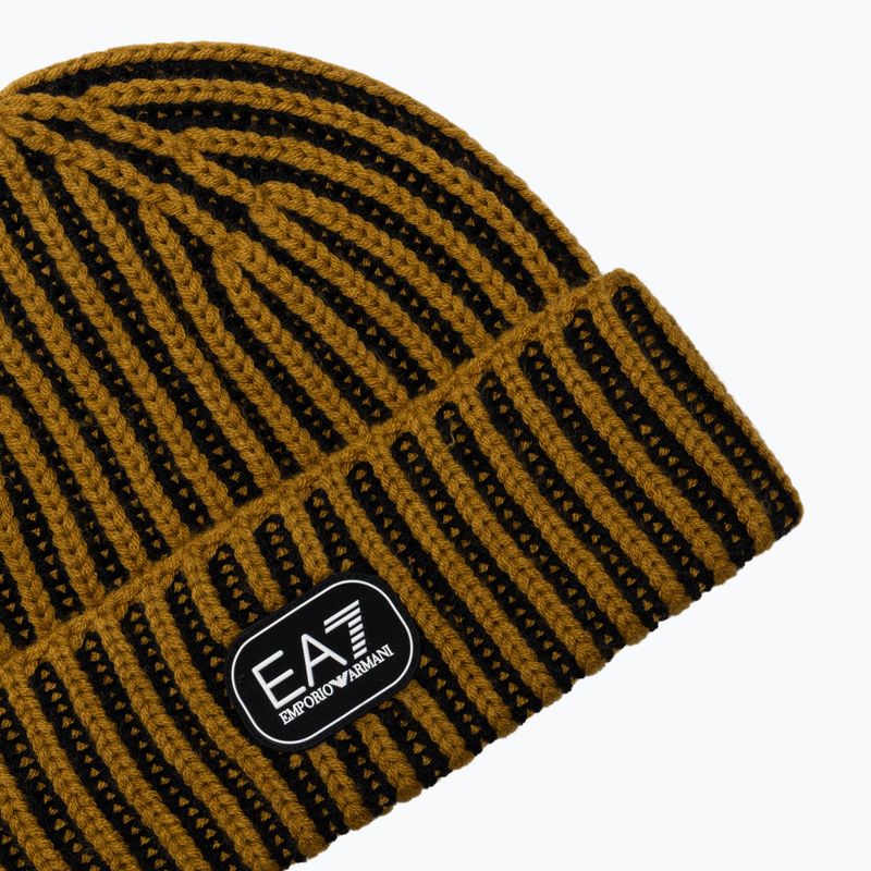 Winter hat EA7 Emporio Armani Training Cross Consumer Soft tapenede/black 3