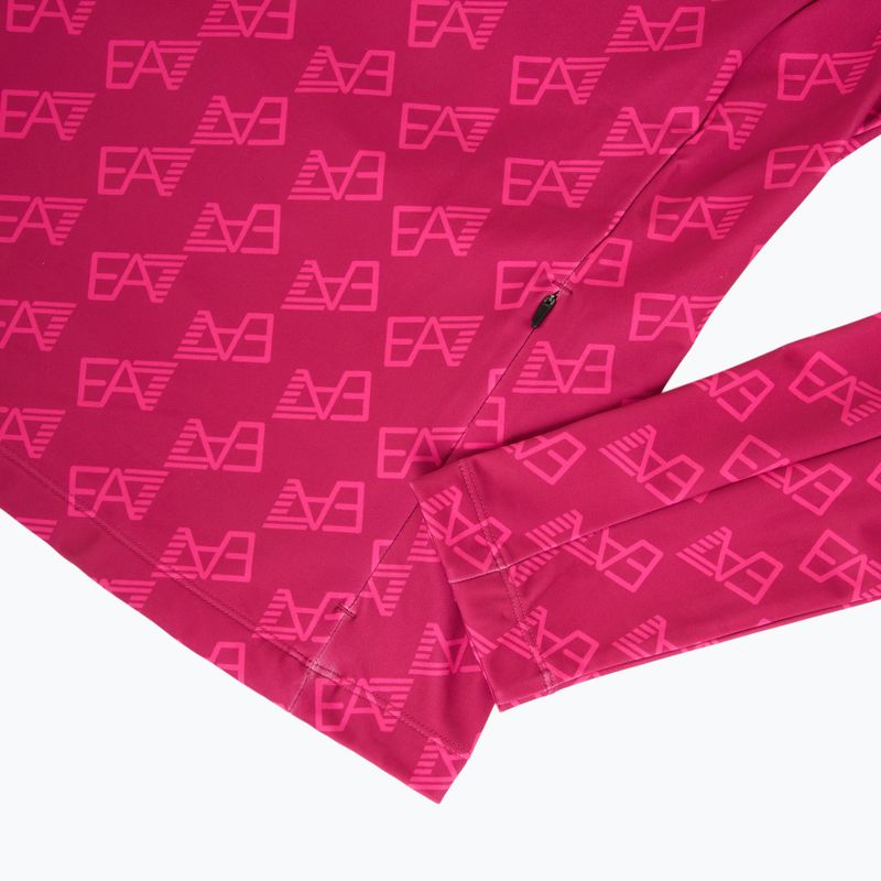 Women's ski sweatshirt EA7 Emporio Armani Pure Powerstretch T-Top Half Zip fancy vivacious mono 4