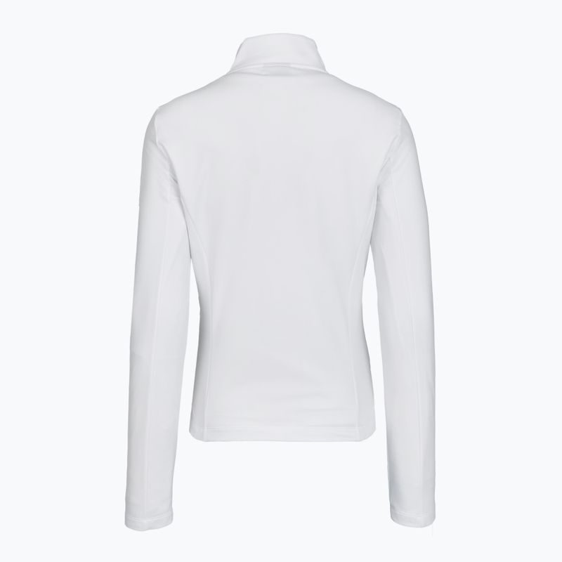 Women's ski sweatshirt EA7 Emporio Armani Pure Powerstretch T-Top Half Zip white 2