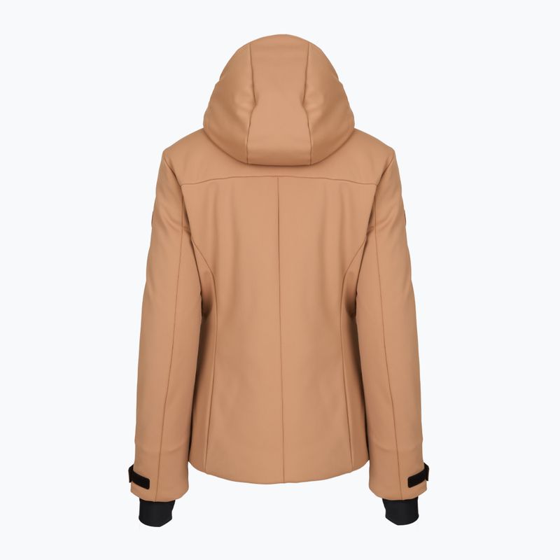 Women's ski jacket EA7 Emporio Armani Pure Softshell mocha mousse 2