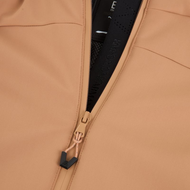 Women's ski jacket EA7 Emporio Armani Pure Softshell mocha mousse 4