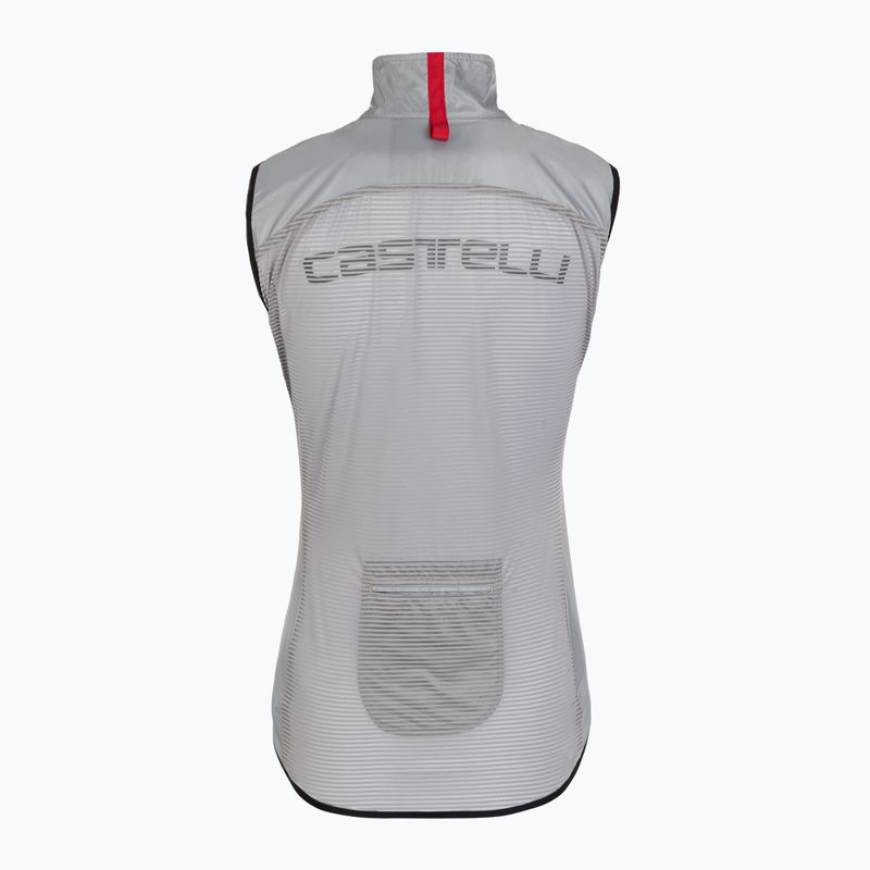 Women's cycling waistcoat Castelli Aria W silver gray 2