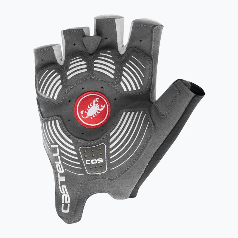 Women's cycling gloves Castelli Rosso Corsa 2 white 6