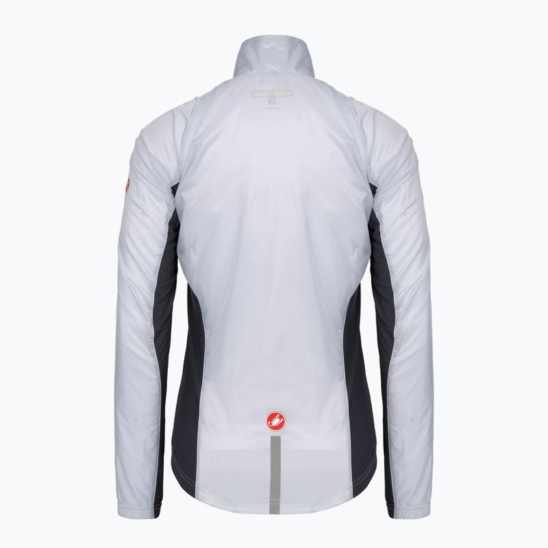 Women's cycling jacket Castelli Squadra Stretch silver gray/dark gray 2