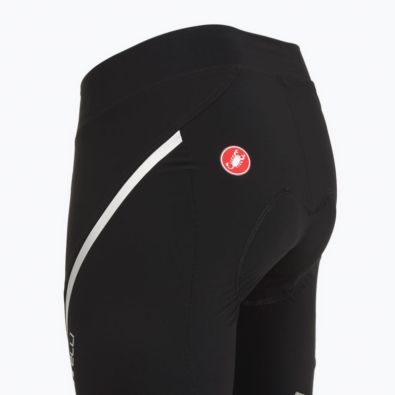 Women's Castelli Velocissima 3 Knicker W black/silver cycling shorts 4