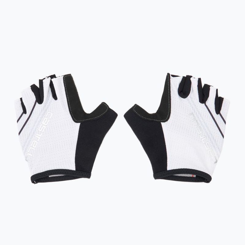 Women's cycling gloves Castelli Dolcissima 2 ivory/dark gray/silver gray 2