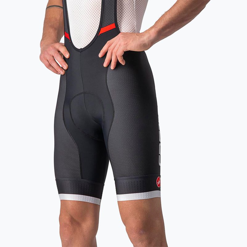 Men's Castelli Competizione Kit black/silver gray cycling shorts 4