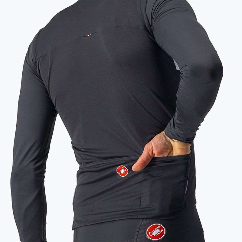 Men's Castelli Prologo 7 light black/silver gray/ivory cycling longsleeve 3
