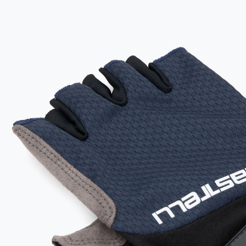 Men's cycling gloves Castelli Entrata V belgian blue 5