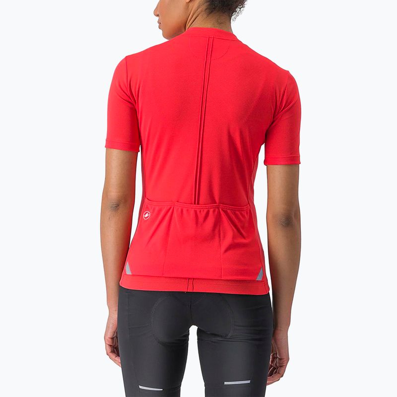Women's cycling jersey Castelli Anima 4 hibiscus 2