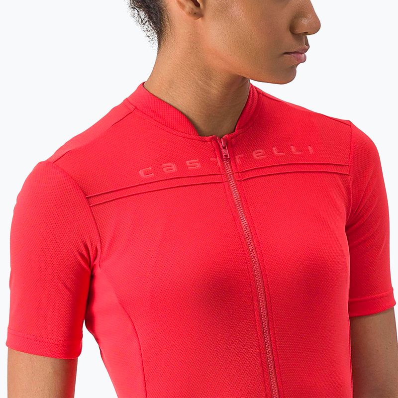 Women's cycling jersey Castelli Anima 4 hibiscus 3