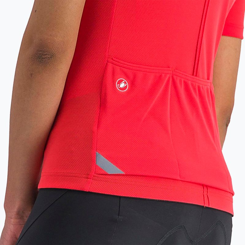 Women's cycling jersey Castelli Anima 4 hibiscus 4