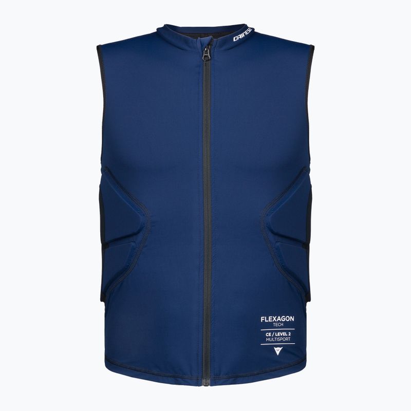 Men's protective waistcoat Dainese Flexagon Waistcoat black iris/stretch limo
