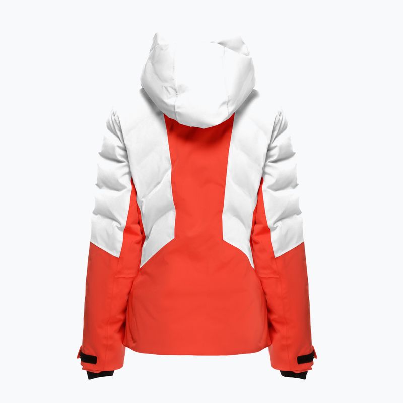Women's ski jacket Dainese Zives Aerosense-Dry lily white/racing red 10