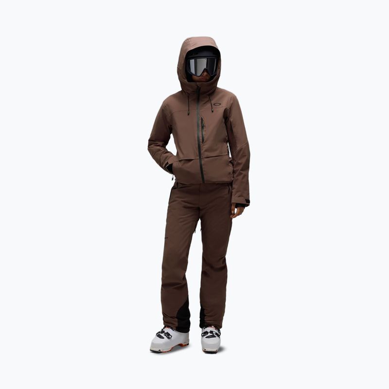 Women's ski jacket Oakley Canopy Insulated dark umber 2
