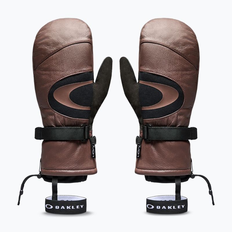 Ski gloves Oakley Timberline Mitten dark umber 2
