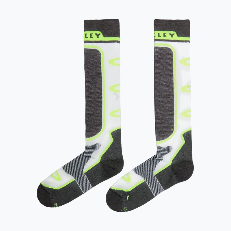 Ski socks Oakley Patrol mist/neon yellow 2