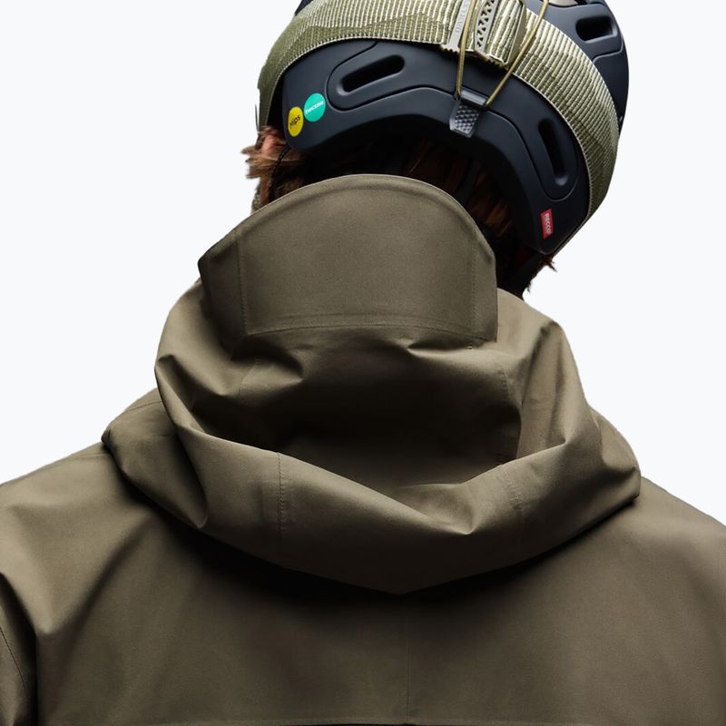 Men's snowboard jacket Oakley Baldface Gore-Tex deep olive/pitch black 5