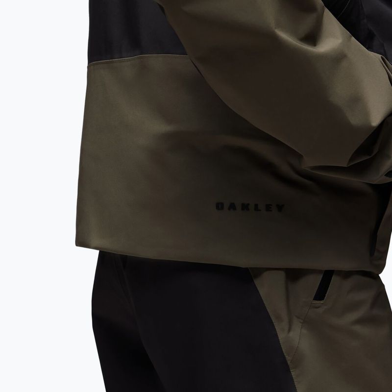 Men's snowboard jacket Oakley Baldface Gore-Tex deep olive/pitch black 6