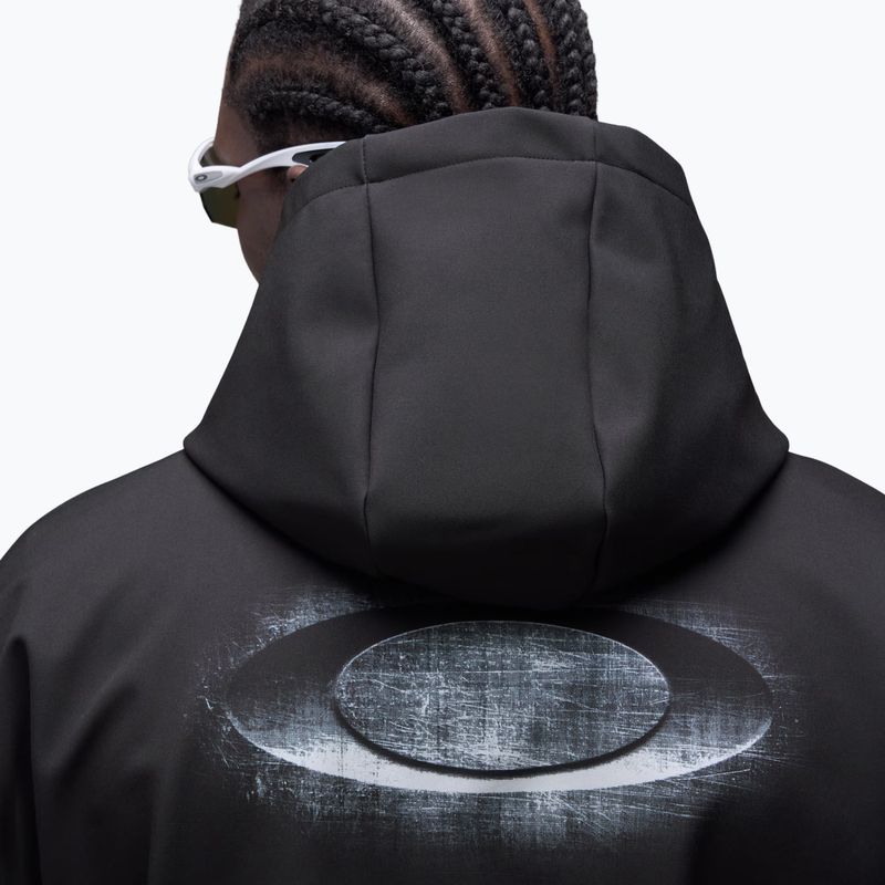 Men's snowboard sweatshirt Oakley Wintertide Scratched Hoodie pitch black 5