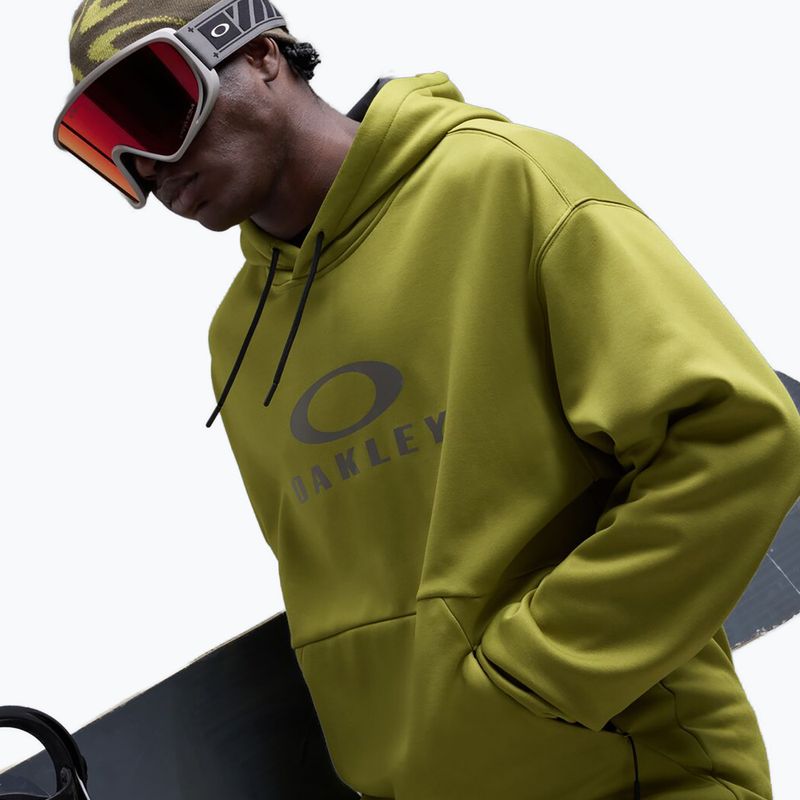 Men's snowboard sweatshirt Oakley Rider Phantom Hoodie cactus 4
