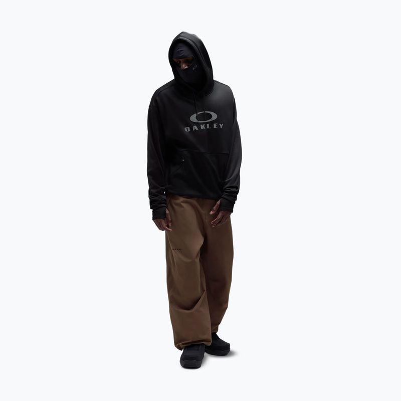 Men's snowboard sweatshirt Oakley Rider Phantom Hoodie pitch black 2