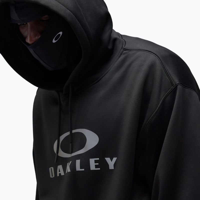 Men's snowboard sweatshirt Oakley Rider Phantom Hoodie pitch black 4