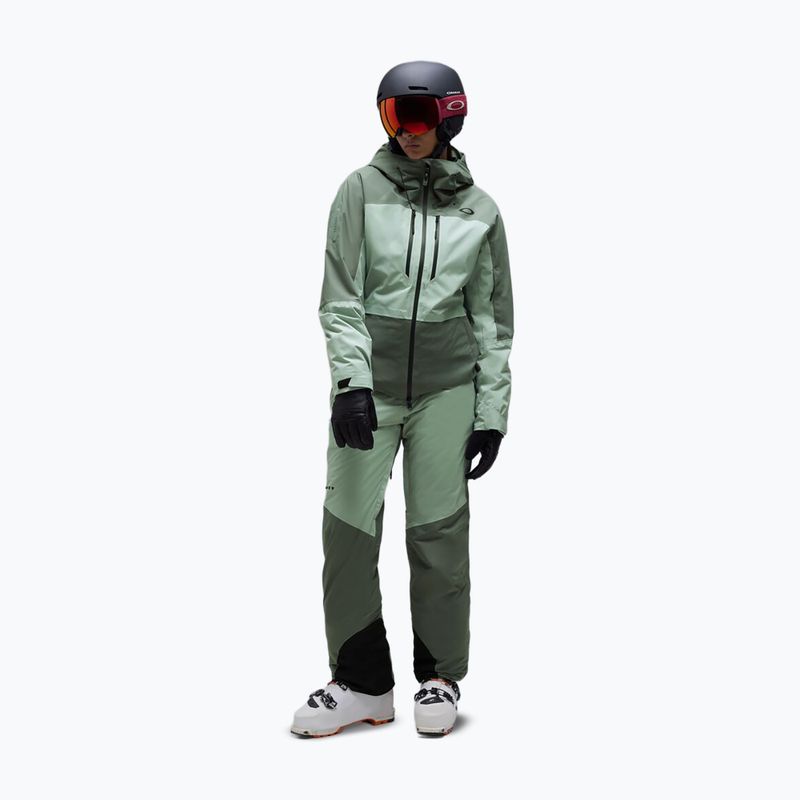 Women's ski jacket Oakley Canopy Pro Insulated aviator green/faded green 2