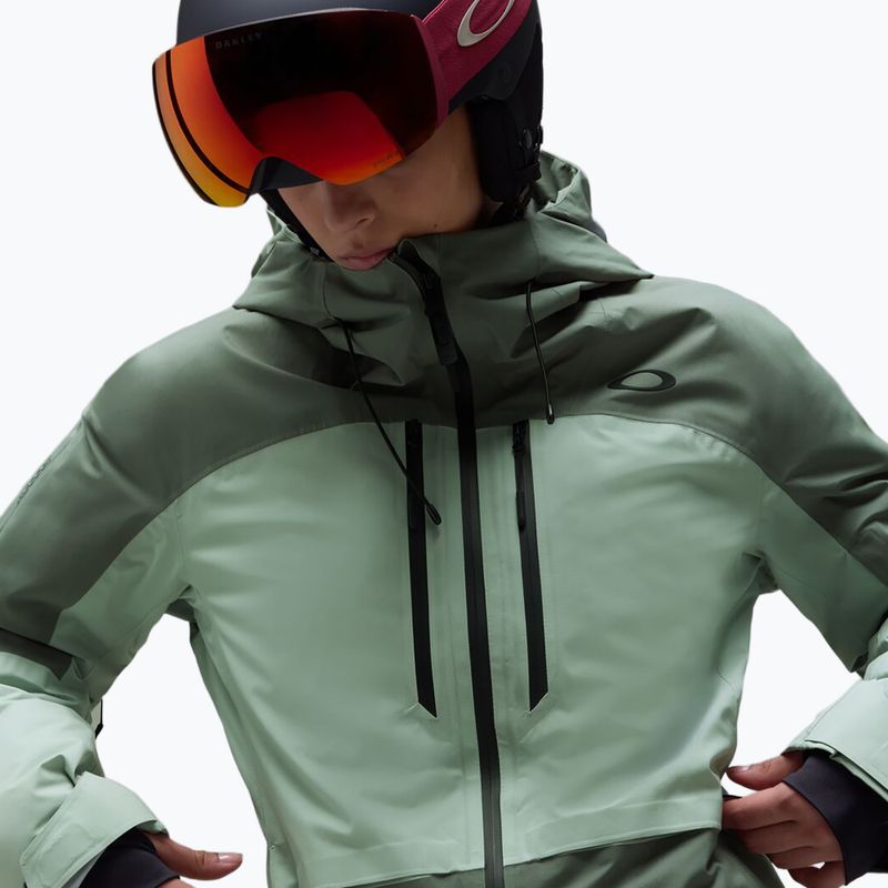 Women's ski jacket Oakley Canopy Pro Insulated aviator green/faded green 4
