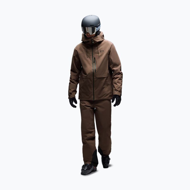 Men's ski jacket Oakley Canopy Insulated dark umber 2