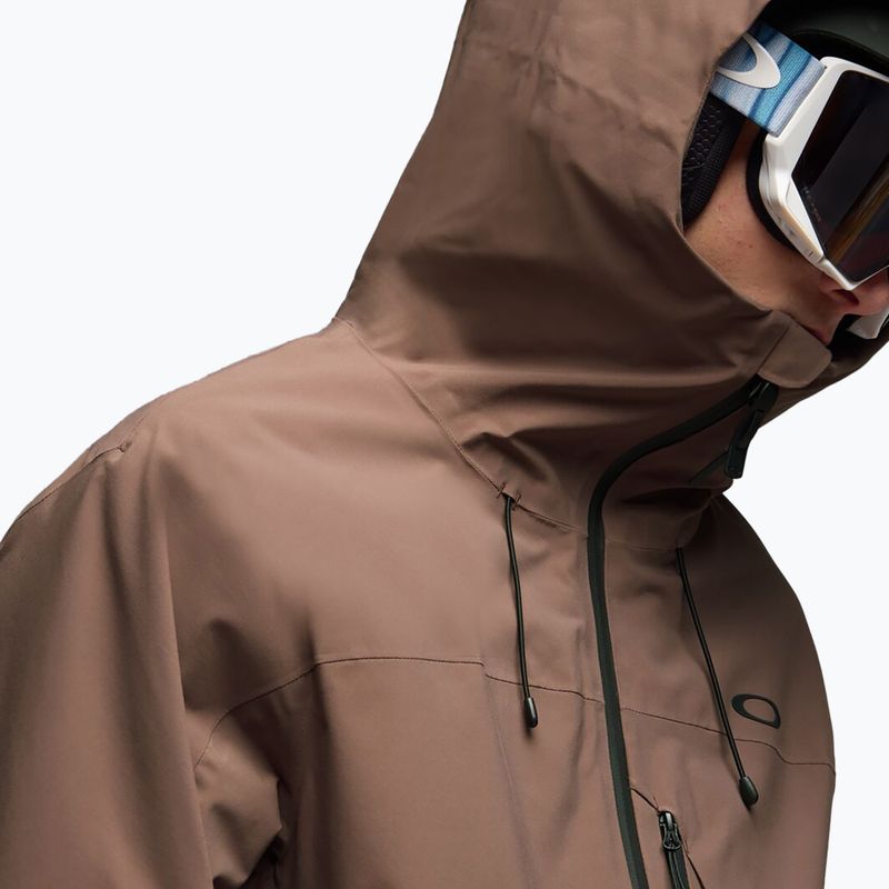 Men's ski jacket Oakley Canopy Insulated dark umber 4