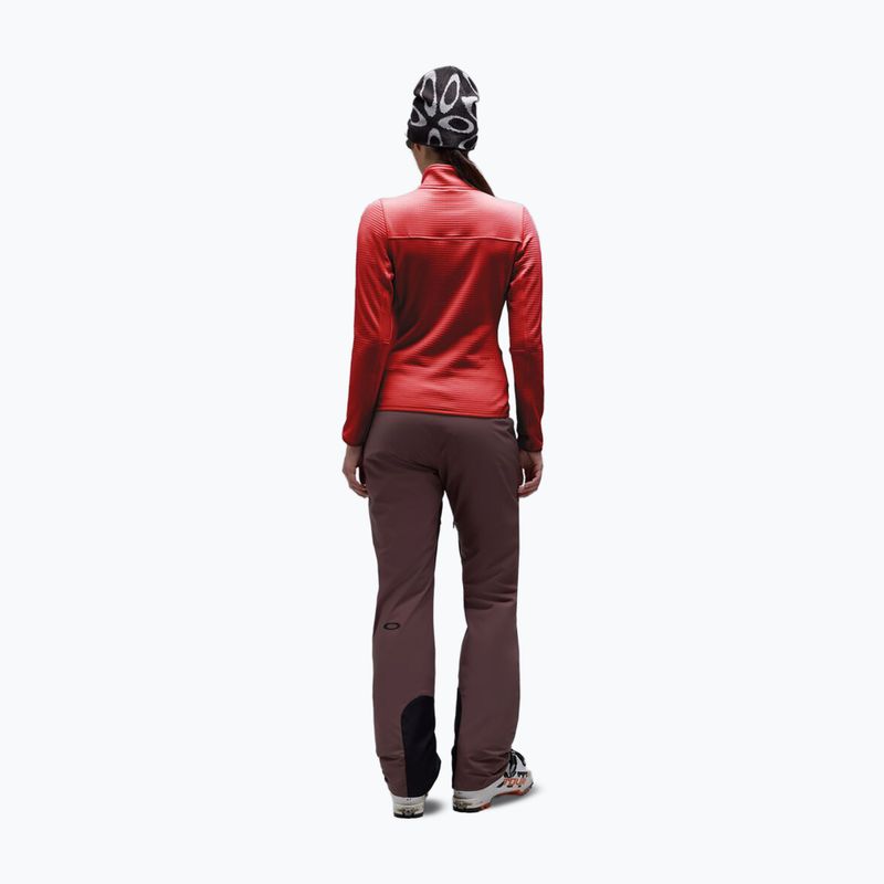 Women's sweatshirt Oakley Canopy Full Zip hibiscus red 3