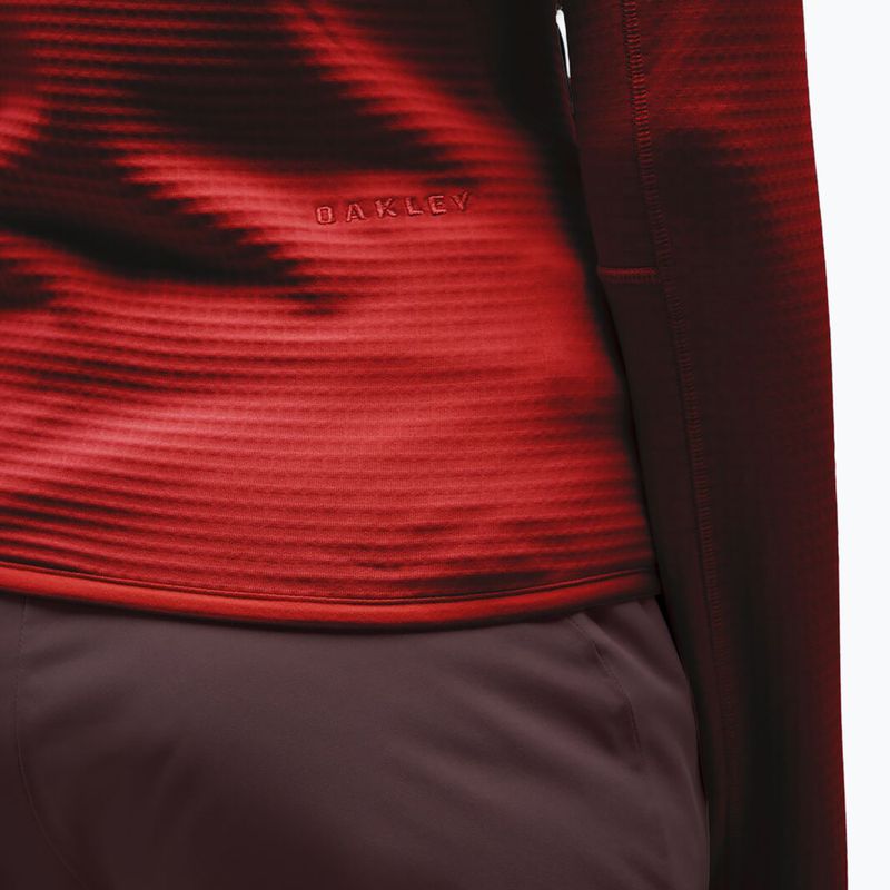 Women's sweatshirt Oakley Canopy Full Zip hibiscus red 5