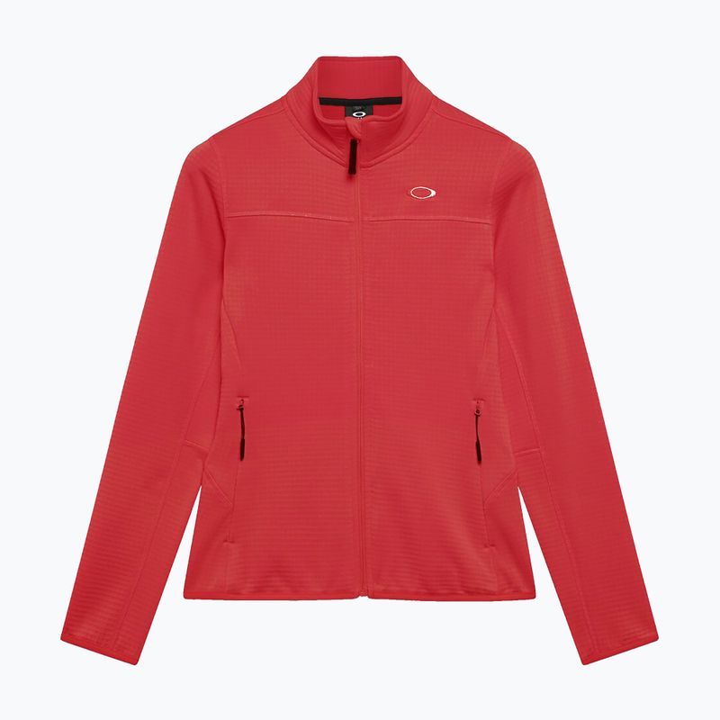 Women's sweatshirt Oakley Canopy Full Zip hibiscus red 6