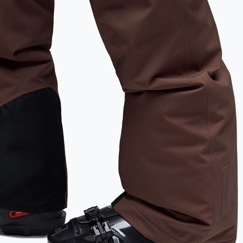 Men's ski trousers Oakley Canopy Pro Insulated Dark Umber/Flame Red 5