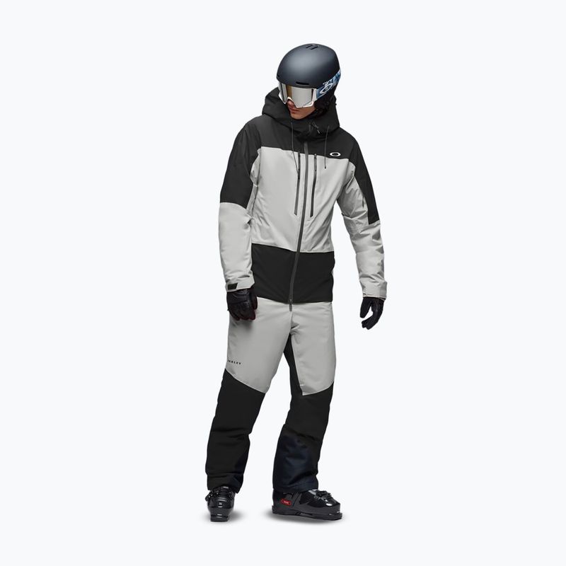 Men's ski jacket Oakley Canopy Pro Insulated pitch black/cement 2
