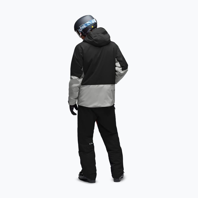 Men's ski jacket Oakley Canopy Pro Insulated pitch black/cement 3