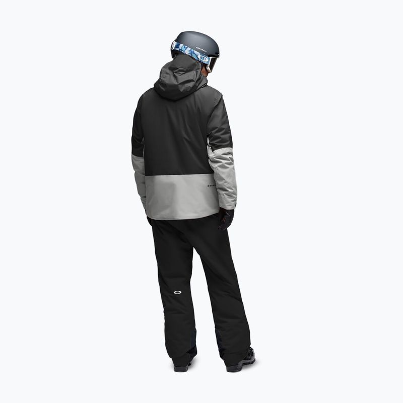 Men's ski trousers Oakley Canopy Pro Insulated Pitch Black/Cement 3