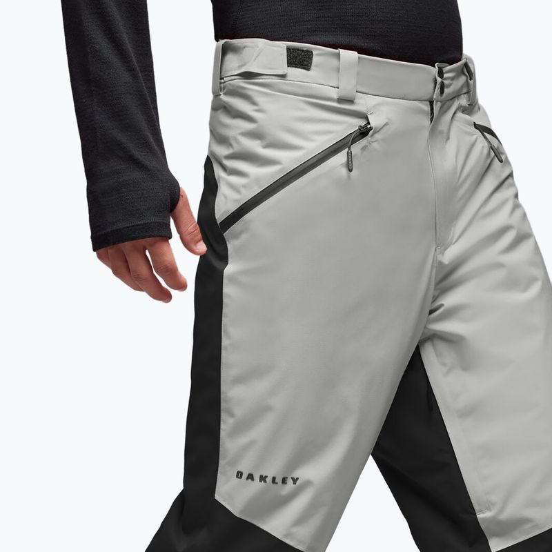 Men's ski trousers Oakley Canopy Pro Insulated Pitch Black/Cement 4